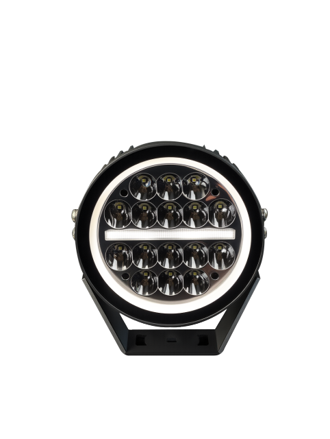 Round LED Work Lights Silk Screen Design 7 Inch 160W With Amber/White DRL SS-3067-160W