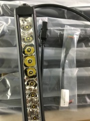 Single Row LED Light Bar E48 Series Length From 12 inch to 52 inch available With Red/Blue/Yellow Drl