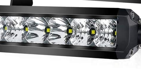 Single Row LED Light Bar E48 Series Length From 12 inch to 52 inch available With Red/Blue/Yellow Drl