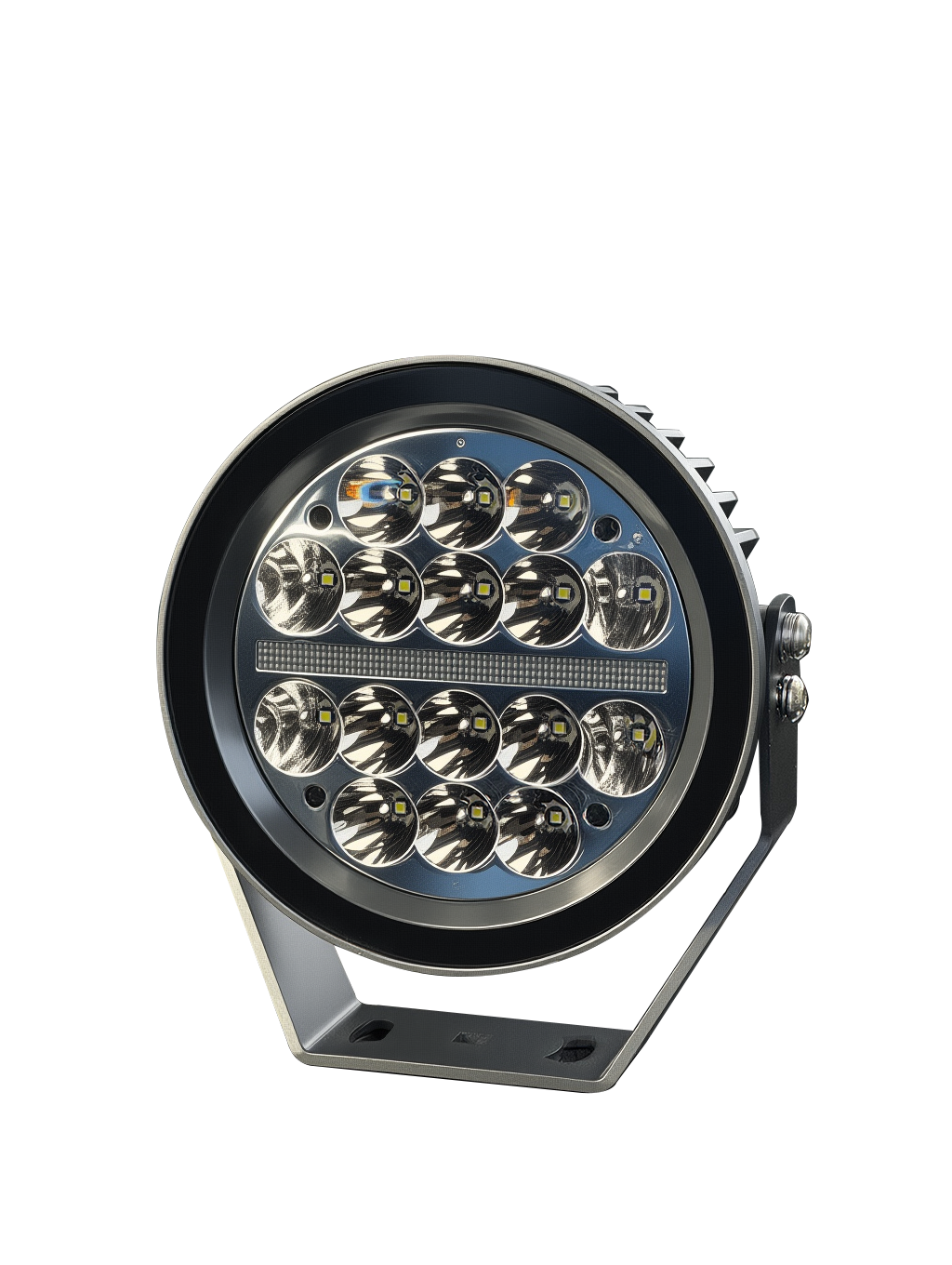 Round LED Work Lights Silk Screen Design 7 Inch 160W With Amber/White DRL SS-3067-160W