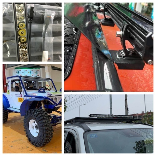 Single Row LED Light Bar E48 Series Length From 12 inch to 52 inch available With Red/Blue/Yellow Drl