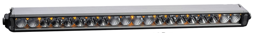 Single Row Newest Design 48D# Off Road LED Light Bar for Truck White Color With Red/Yellow/Blue Strips For Select