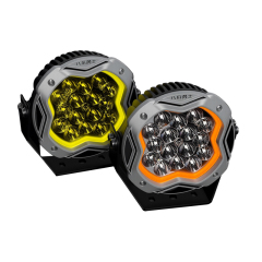 Round LED Work Lights Spot Beam 8 Inch 160W With Amber/White DRL SS-1001B