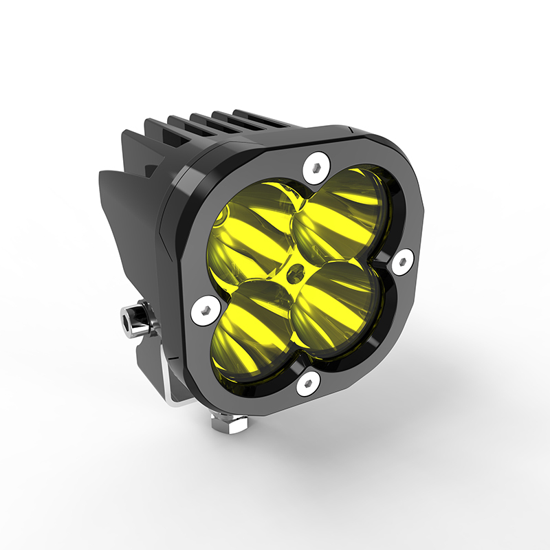 Square LED Work Lights Spot Beam 3 Inch 40W With White/Yellow Color SS-3034-40W