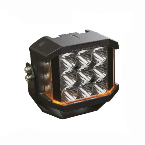 Square  LED Work Lights Spot Beam 5 Inch 120W With Amber DRL SS-3065