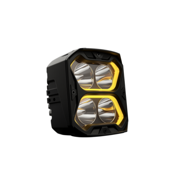 Square LED Work Lights  6.5 Inch 80W With Amber/White DRL SS-3039
