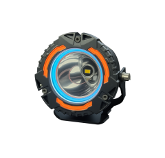 Round LED Work Lights Silk Screen Design 4 Inch 60W With Amber/White Surrend Watter Flow Mode SS-3071