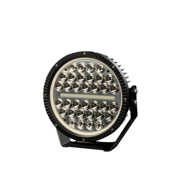 Round LED Driving Lights Black Face Cover Design 9 Inch 340W With Amber/White DRL SS-3059A