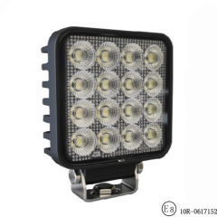 Square LED Work Lights Flood Beam 4 Inch 96W White Color SS-2036