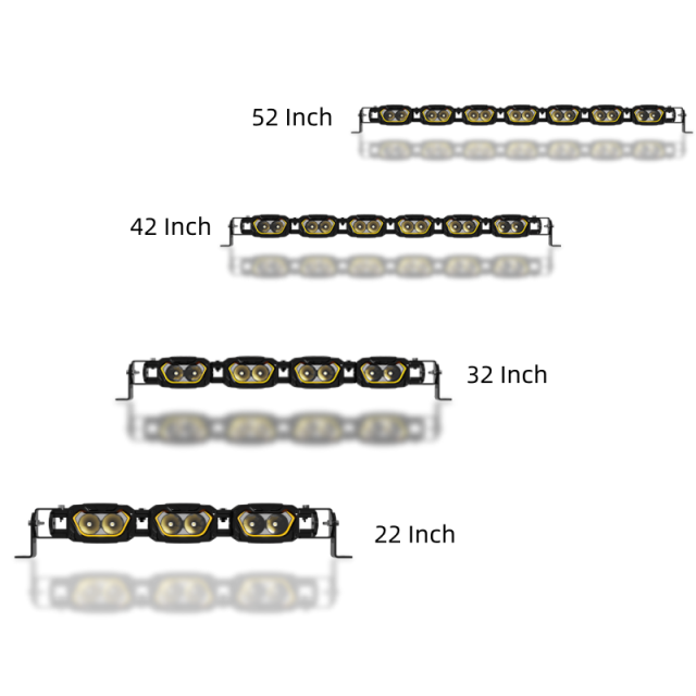 Square LED Work Lights  19.5/26/39/45.5 Inch 120/160/240/280W With Amber/White DRL SS-3060