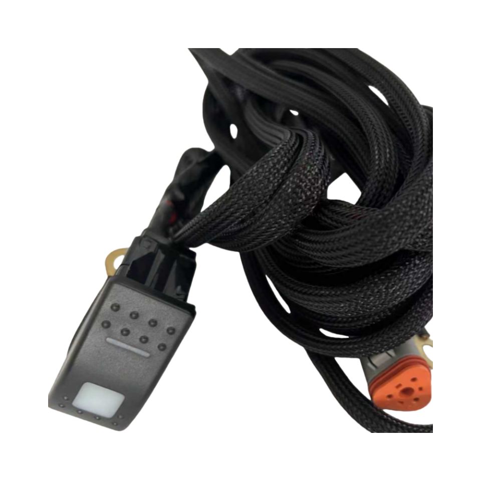 Three Pin DT Connector Single Or Dual Harness Press Button Switch Or Boat-Lit Switch For LED Lights
