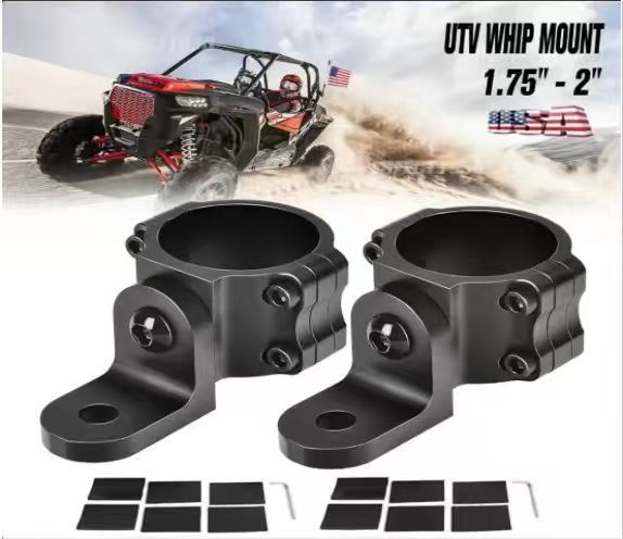 Universal UTV Whip Mount Brackets SS-298