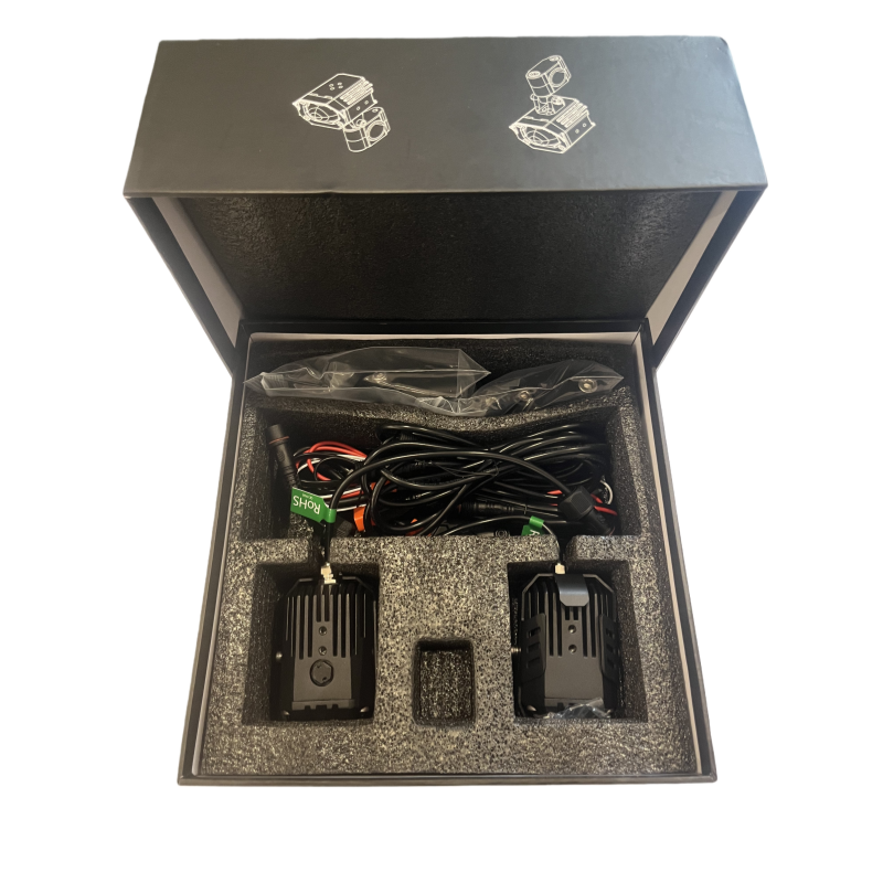 Brightest Black 2.4" LED Headlight Single/Dual Color 50W For Motorcyle Lights Motor Set Package SS-3036B