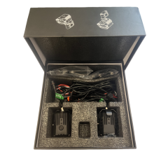 Brightest Black 2.4" LED Headlight Single/Dual Color 50W For Motorcyle Lights Motor Set Package SS-3036B