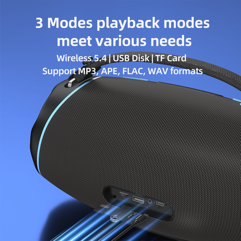 High-Power Outdoor Portable Speaker with High-Quality Sound
