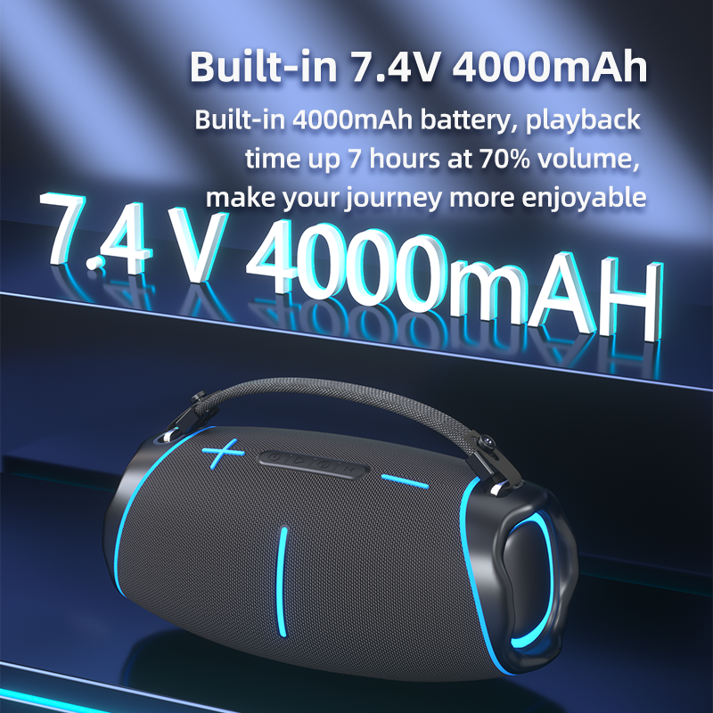 High-Power Outdoor Portable Speaker with High-Quality Sound