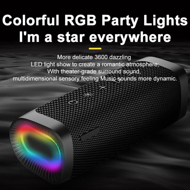 High-Power Outdoor Portable Speaker with High-Quality Sound 2nd