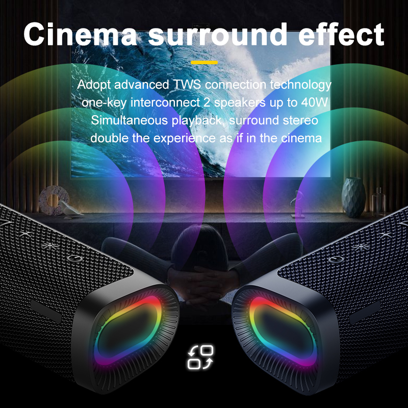 High-Power Outdoor Portable Speaker with High-Quality Sound 2nd