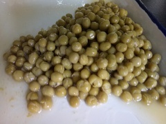 Canned green peas