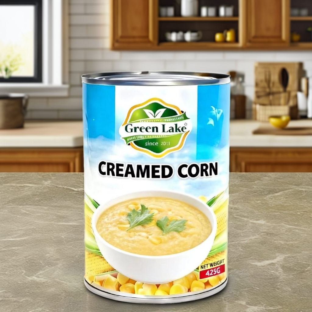 Canned creamy corn