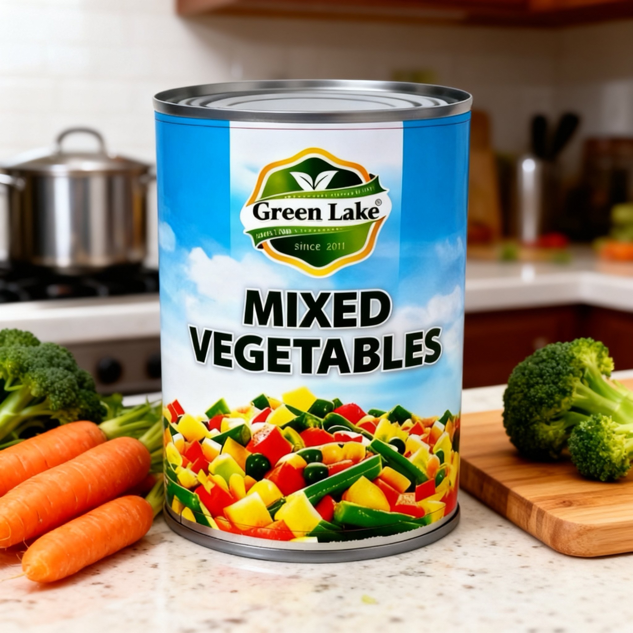 Canned mixed vegetables