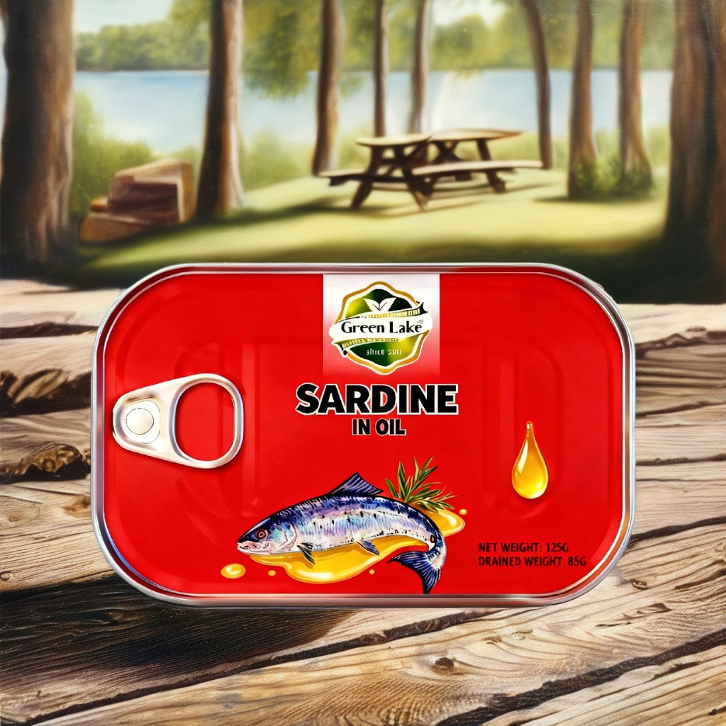 Canned sardines in oil 125g