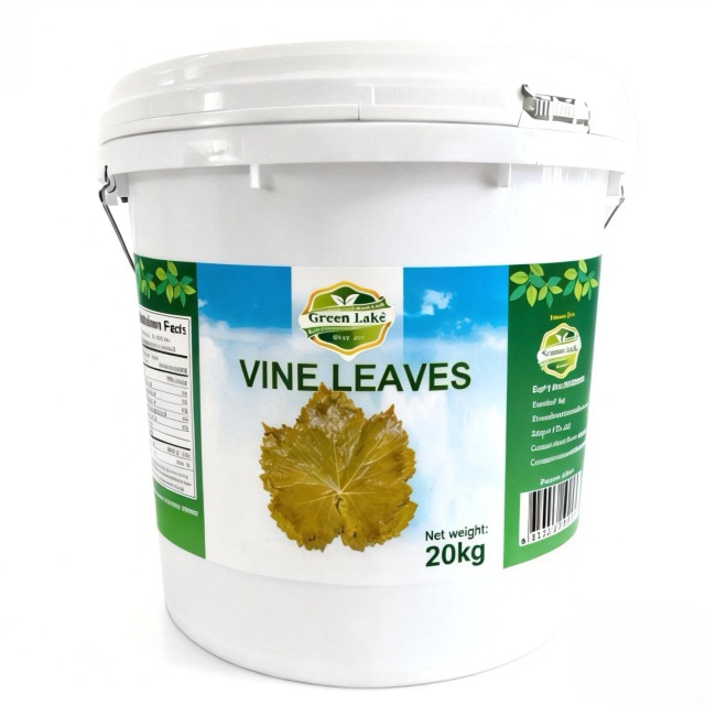 Grape Leaves in bucket