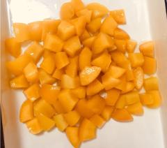 Canned Peach diced in syrup