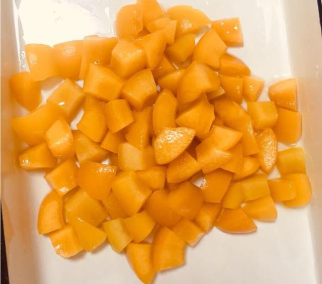 Canned Peach diced in syrup