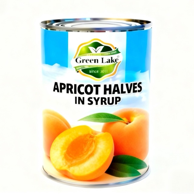 Canned apricot in syrup
