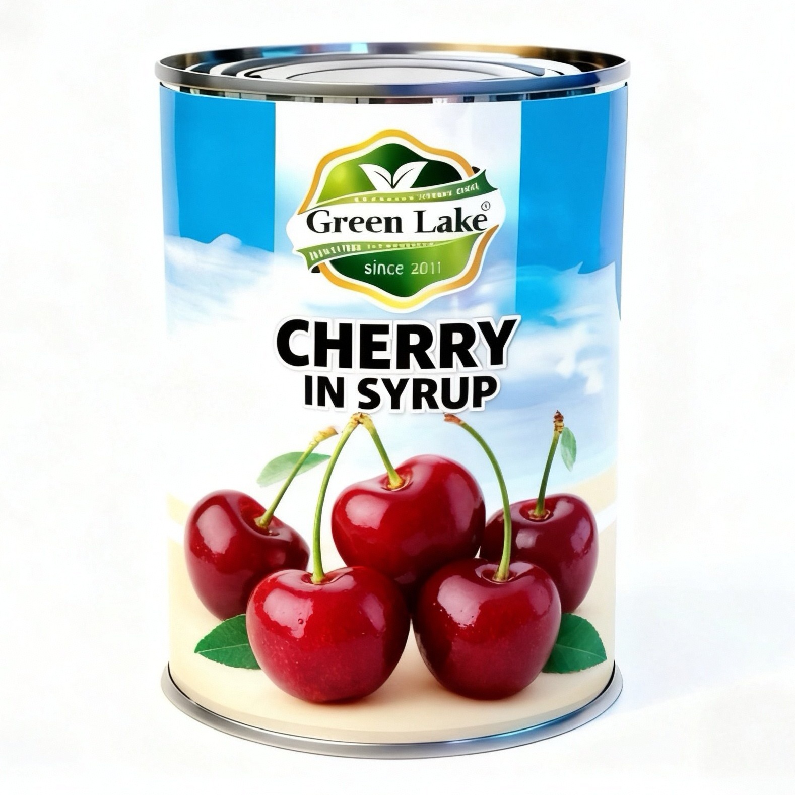 Canned cherry in syrup