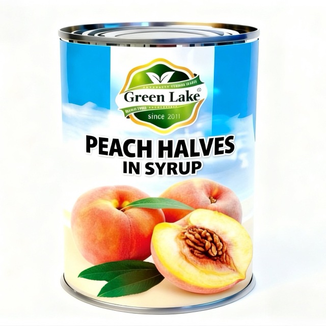Canned peach in syrup