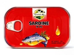 Canned sardines in oil 125g