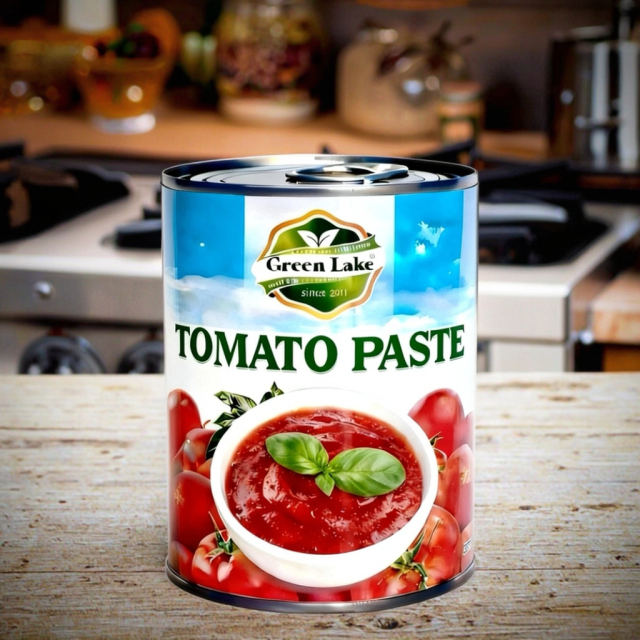 Canned tomato paste