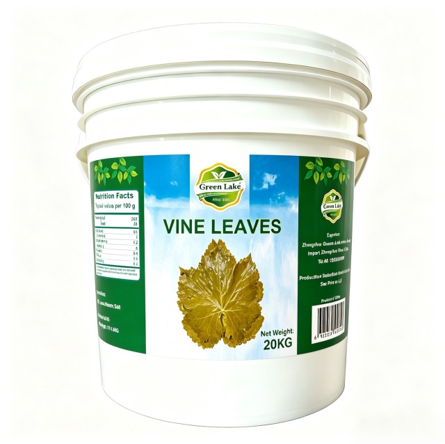 Grape Leaves in bucket