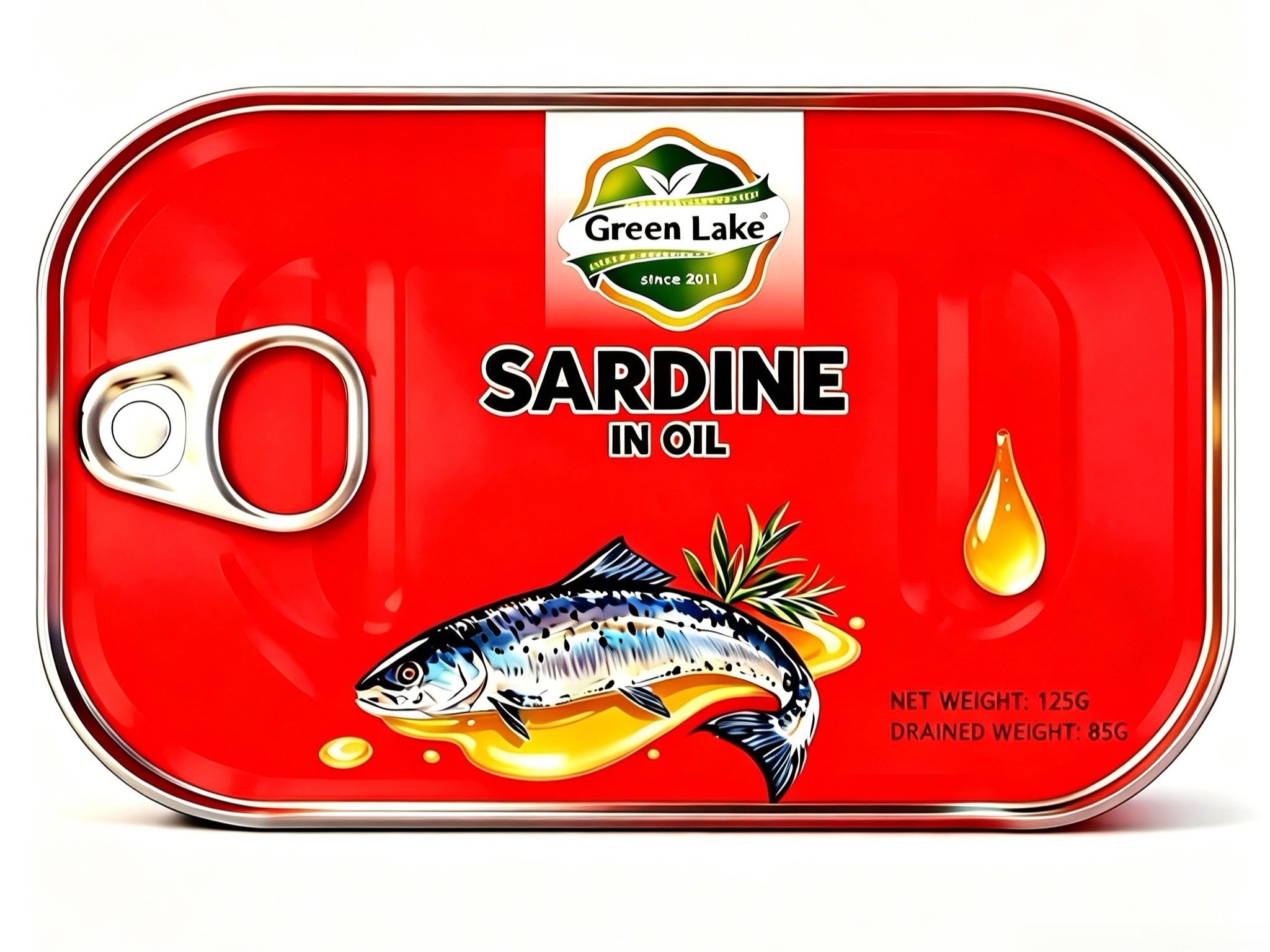 Canned sardines in oil 125g