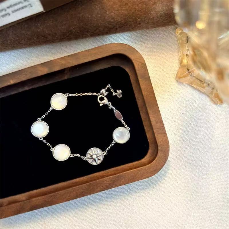 Bracelet - Zircon round eight-star Mangbei mother bracelet women's personality versatile bracelet niche two-sided wearable