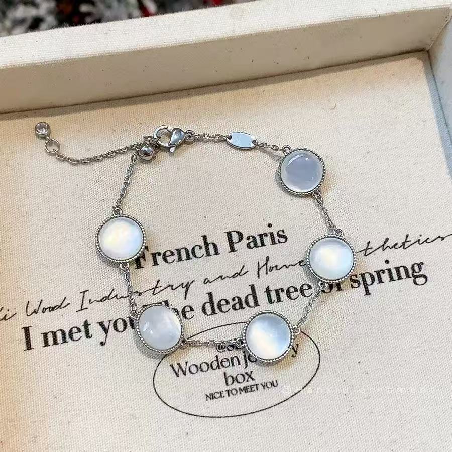 Bracelet - Zircon round eight-star Mangbei mother bracelet women's personality versatile bracelet niche two-sided wearable