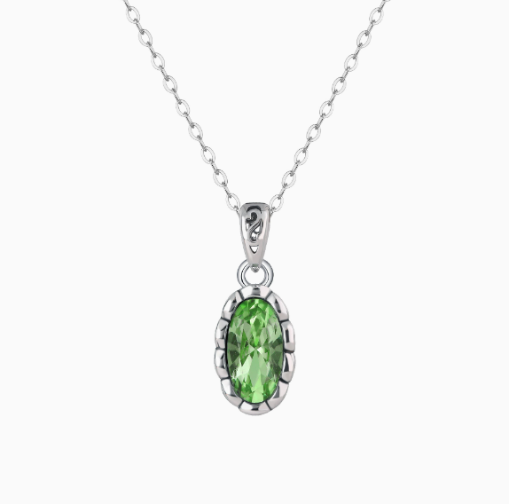Popular 925 sterling silver green crystal ring women's cross-border retro personality fashion hollow ring opening adjustment, sterling silver crystal necklace women's summer