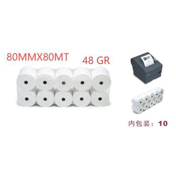 10 ROTOLI TERMICI 48 G PER CASSA 80X80
