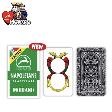 Napoletane Verde Family carta  da  gioco modiano
