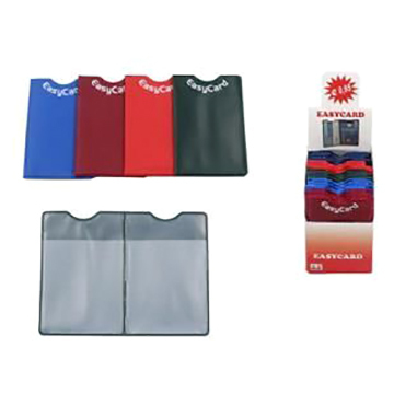 PORTACARD  IN  PVC A  2  SCOMPARTI  SAGOMATO  CONF.50 PZ