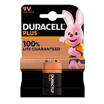 Duracell Plus Power Batteria Pila 9V Transistor