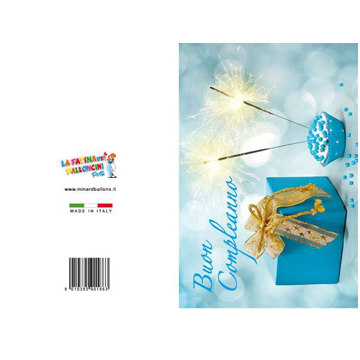 BIGLIETTI COMPLEANNO PZ 12 COD.1863