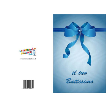 BIGLIETTI BATTESIMO M PZ 12 COD.5632