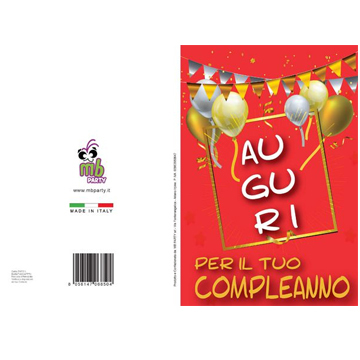 BIGLIETTI COMPLEANNO PZ 12 COD.8504
