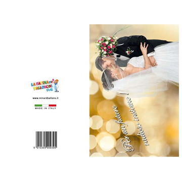 BIGLIETTI SPOSI PZ 12 COD.9395