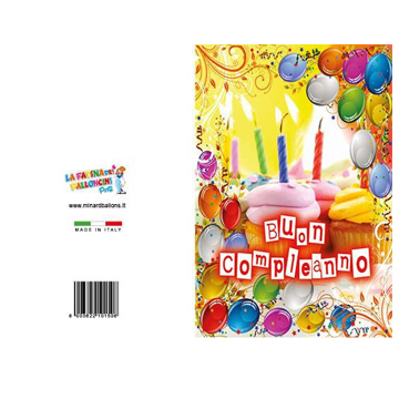 BIGLIETTI COMPLEANNO PZ 12 COD.1508
