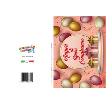 BIGLIETTI COMPLEANNO PZ 12 COD.8429
