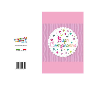 BIGLIETTI COMPLEANNO PZ 12 COD.0354